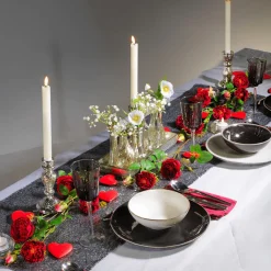 Vases En Pour Décoration De Table Avec Plateau, 8 Pièces-DecoWoerner Clearance