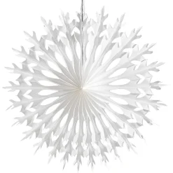 Éventail Décoratif 50cmØ Papier B1 Flocon De Neige-DecoWoerner Outlet