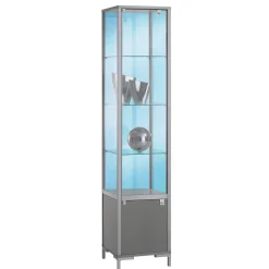 Vitrine Avec Compartiment De Rangement & Lumière-DecoWoerner Online