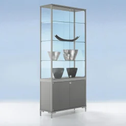 Vitrine Avec Compartiment De Rangement 186 X 80 X 40 Cm-DecoWoerner New