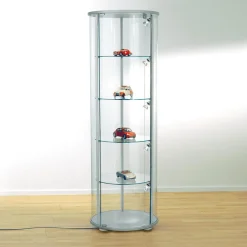 Vitrine Ronde, Haut. 180 Cm-DecoWoerner Best