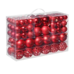 XXL Set De Boules De Noël En Plastique 100pcs 3 - 6 Cm Ø-DecoWoerner Outlet