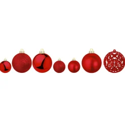 XXL Set De Boules De Noël En Plastique 100pcs 3 - 6 Cm Ø-DecoWoerner Outlet