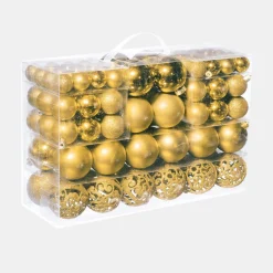 XXL Set De Boules De Noël En Plastique 100pcs 3 - 6 Cm Ø-DecoWoerner
